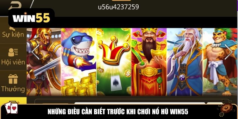 Những điều cần biết trước khi chơi nổ hũ Win55