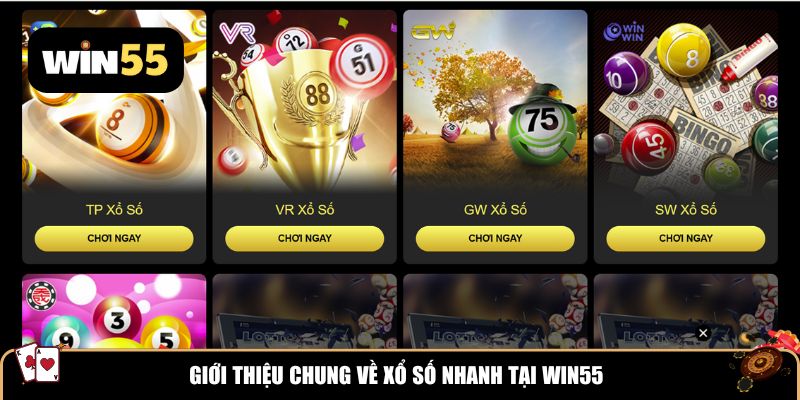 Giới thiệu chung về xổ số nhanh tại Win55
